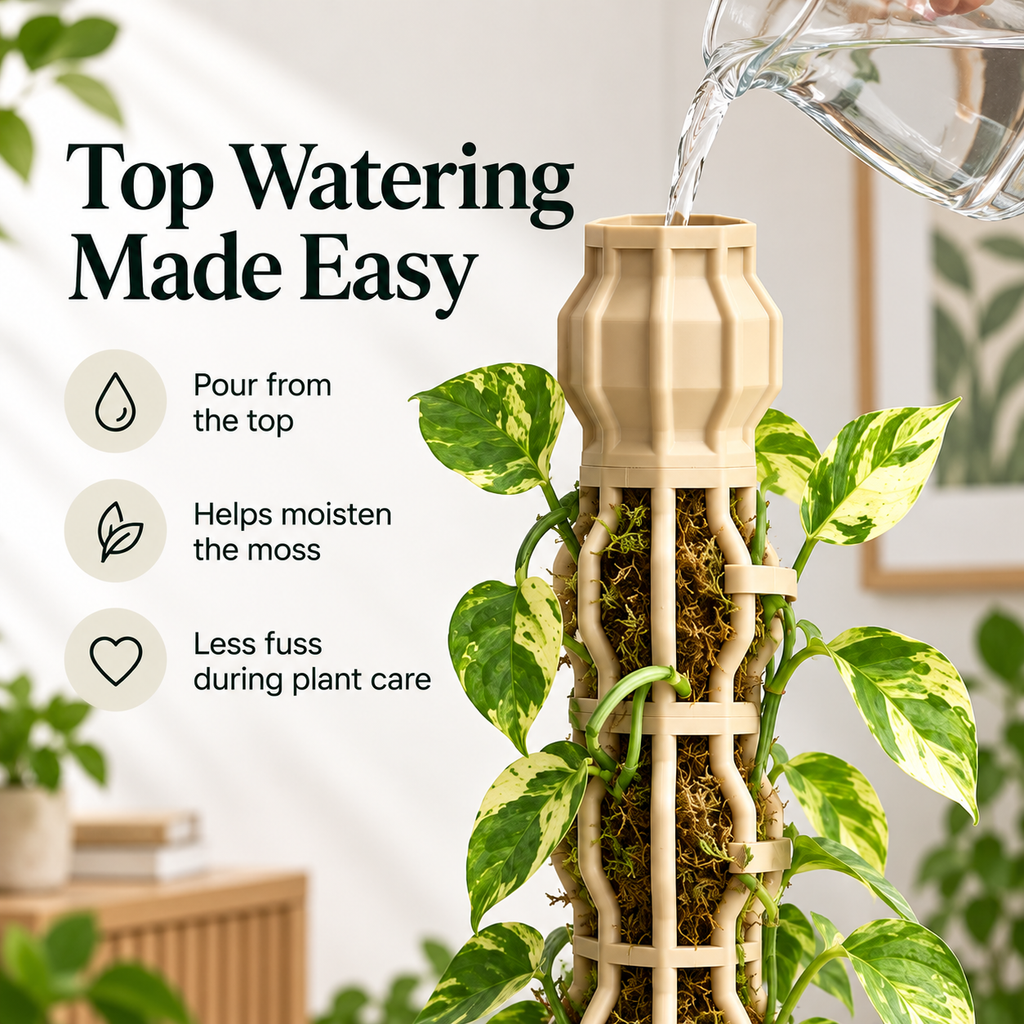 🌿 The Climbing Pole That Grows With Your Plant – Stackable Vine Support