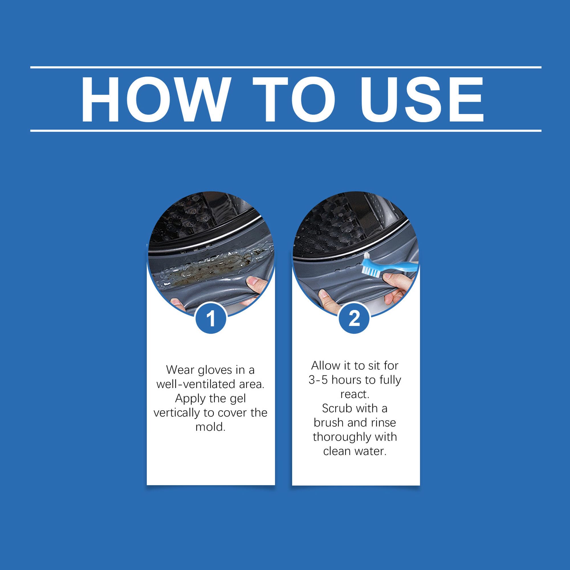 Home Stain Cleaner, Heavy Duty Mold & Bathroom Stain Remover with Brush