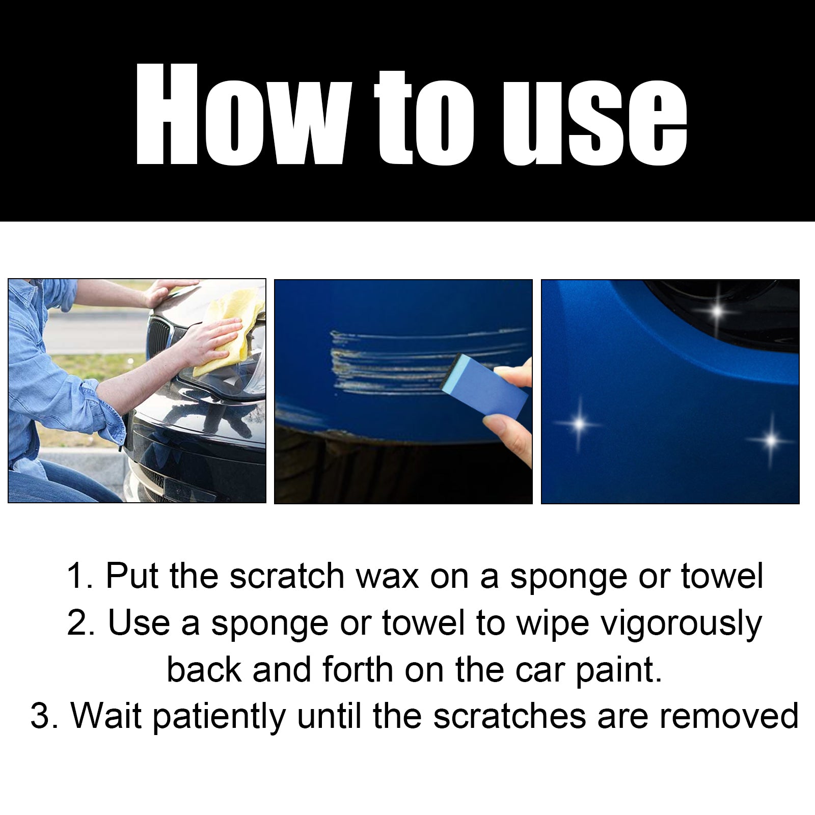 Car scratch repair wax - Car paint surface scratch, scrape and abrasion repair paste