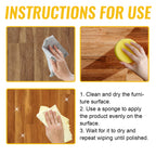 Beeswax Wood Polish for Dull Furniture Care, Non-greasy Wood Cleaner & Shine Enhancer