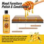 Beeswax Wood Polish for Dull Furniture Care, Non-greasy Wood Cleaner & Shine Enhancer