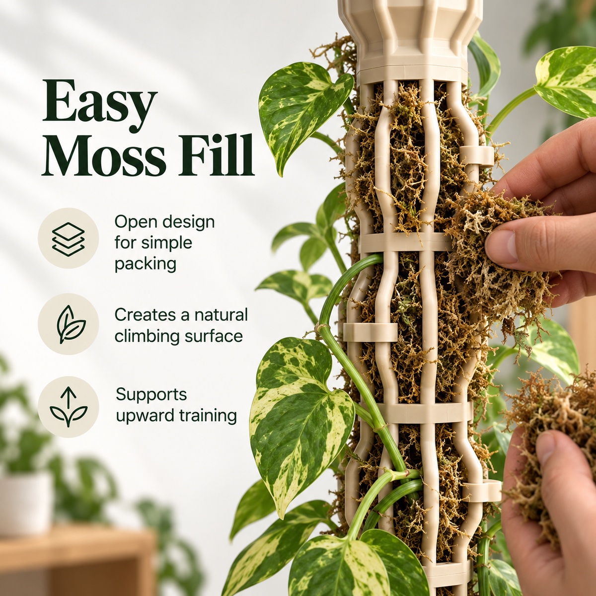 🌿 The Climbing Pole That Grows With Your Plant – Stackable Vine Support