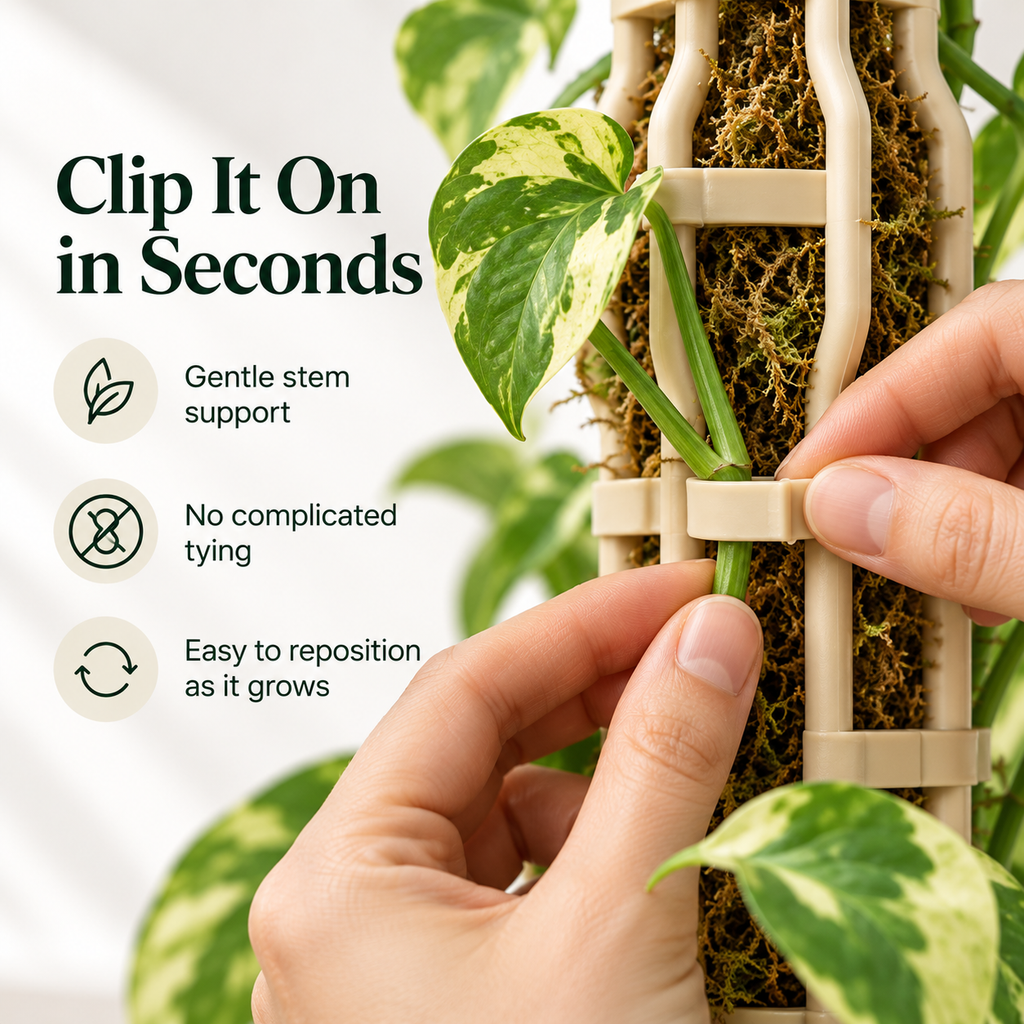 🌿 The Climbing Pole That Grows With Your Plant – Stackable Vine Support