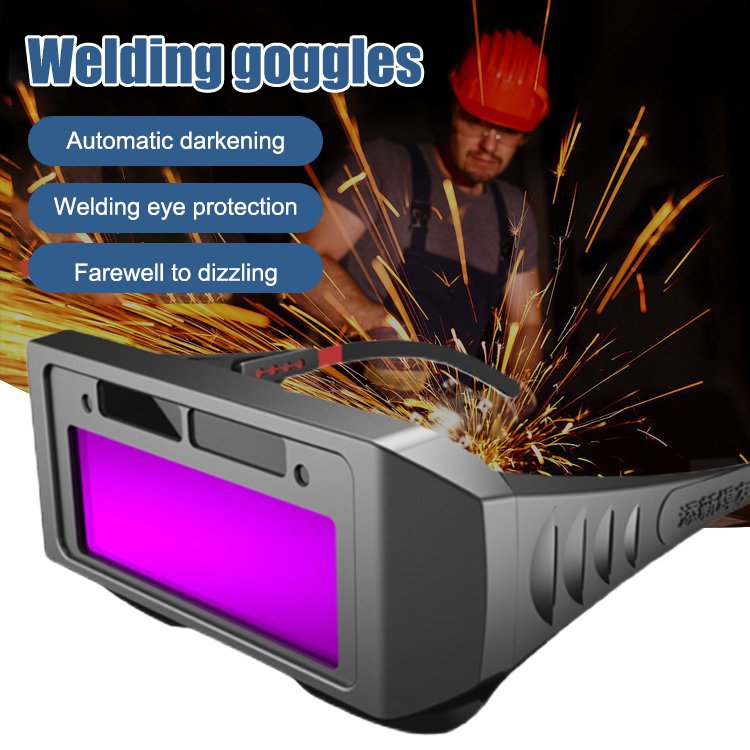 🥽Solar Auto-Darkening Welding Glasses – Adjustable Shade 9–13