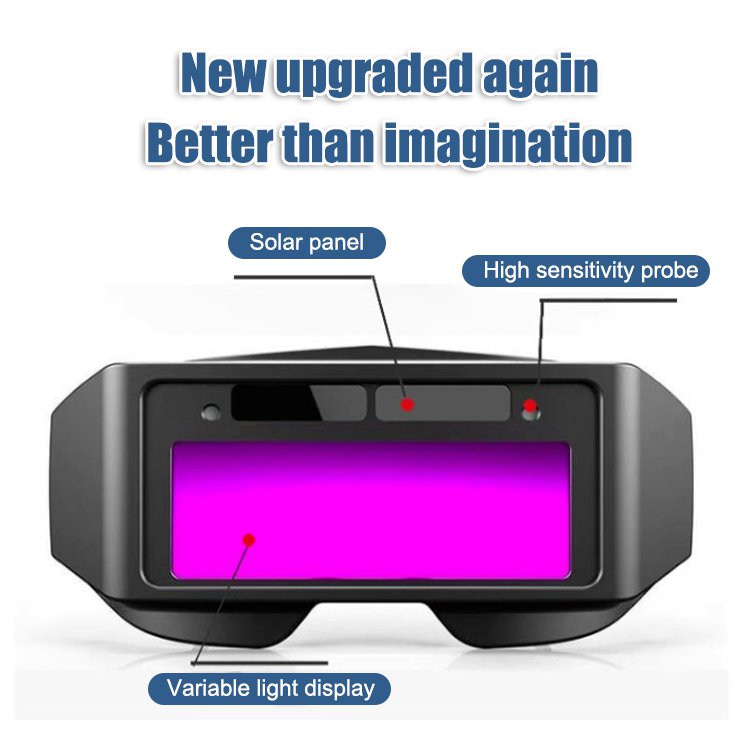 🥽Solar Auto-Darkening Welding Glasses – Adjustable Shade 9–13